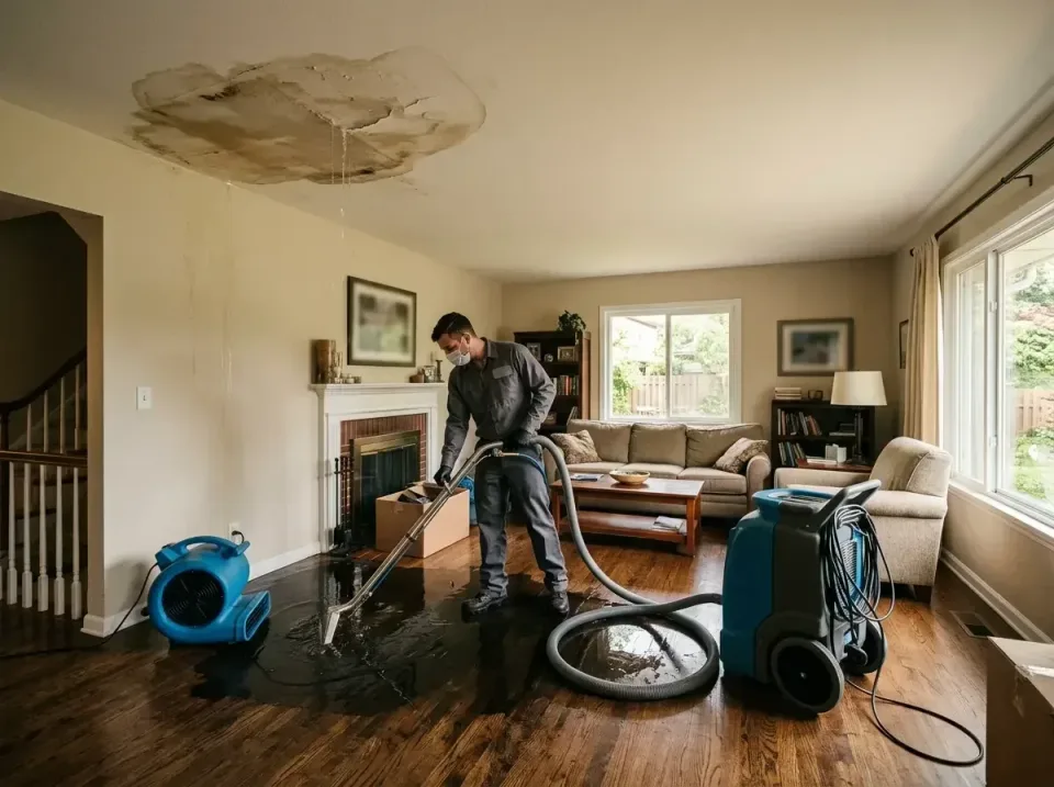 attic-pipe-burst-ceiling-drip-008 — frequently asked questions, Water Damage Restoration & Carpet Care in Northwest Harwinto…